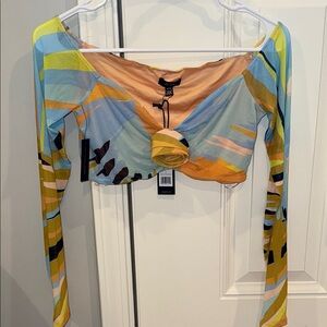 NWT:  AFRM Colorful Long Sleeve Women's Top